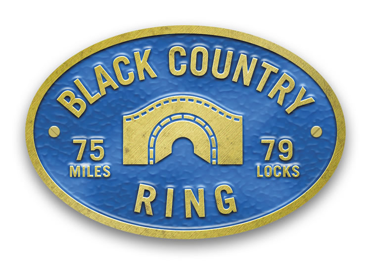 Black Country Ring - Metal Oval Bridge Plaque Magnet