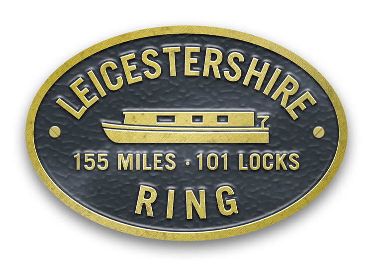 Leicester Ring - Metal Oval Bridge Plaque Magnet