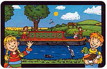 Playing Cards - Cartoon Narrowboat Design