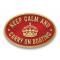 Keep Calm Carry On Boating - Metal Oval Bridge Plaque Magnet - view 4