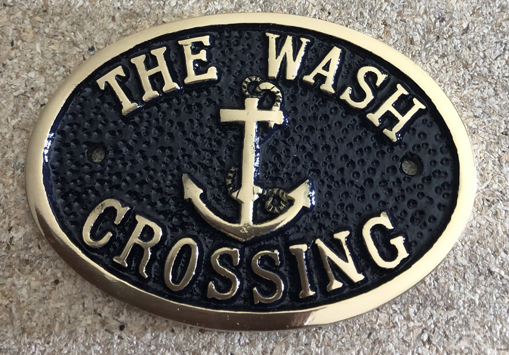 Brass Plaque - The Wash Crossing